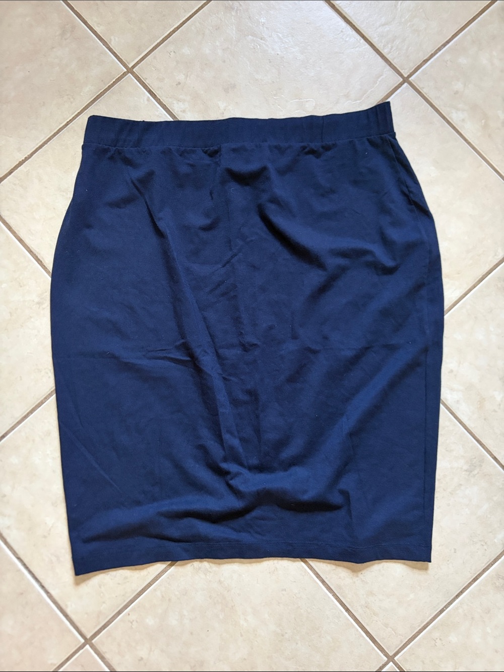 Universal Standard Navy Danube Skirt